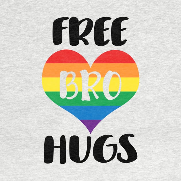 Free Bro Hugs - Black Text by SandiTyche